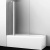 Шторка на ванну WasserKRAFT Berkel 110x140 48P02-110LM профиль Серебристый стекло матовое Шторка на ванну WasserKRAFT Berkel 110x140 48P02-110LM профиль Серебристый стекло матовое