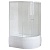 Душевой уголок Royal Bath BK 120х80 RB8120BK-T-L с поддоном профиль Белый стекло прозрачное