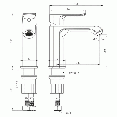 Комплект мебели для ванной BelBagno SET BB N7 Etna 100 подвесной Rovere Bianco
