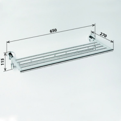 Полка для полотенец Bemeta Omega 104205162 Глянец