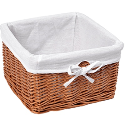 Корзина для белья WasserKRAFT Dinkel 25x25x16 WB-580-S Коричневая