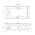 Акриловая ванна Jacuzzi Aura Uno 180x90 Corian 9443-734A Венге