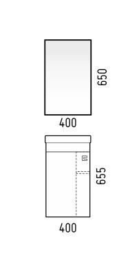 Зеркальный шкаф Corozo Комо 40 SD-00000291 Сонома