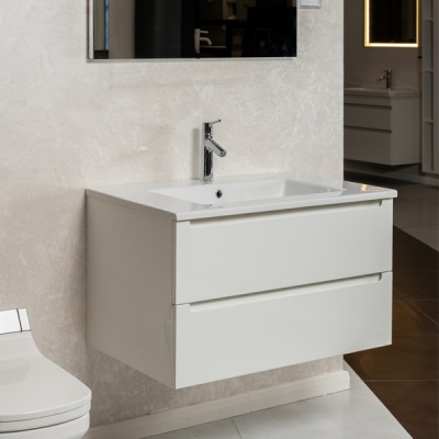 Тумба с раковиной Scavolini Idro Fresh 90 подвесная Белая
