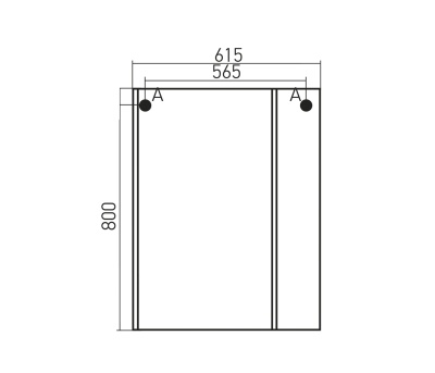 Зеркало со шкафом Mixline Альфа 61 R 529002 с подсветкой Белое