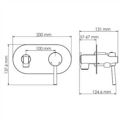 Гигиенический душ со смесителем WasserKRAFT Main 4138 Хром
