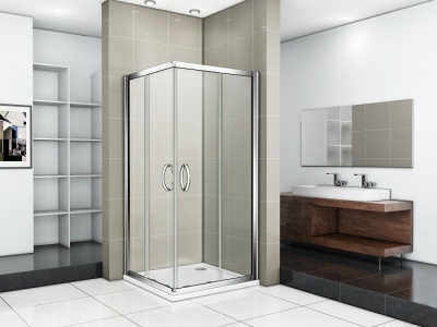 Душевой уголок Good Door Infinity CR-80 80х80 профиль Хром стекло прозрачное