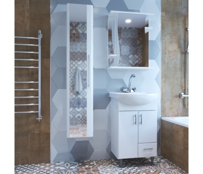Зеркальный шкаф Mixline Классик 55 L 525512 Белый
