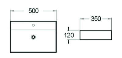Раковина SantiLine 50 SL-1001 Белая