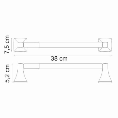 Держатель бумажных полотенец WasserKRAFT Wern K-2591 Хром