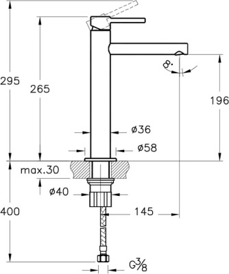 Смеситель для раковины Vitra Origin A4255726 Медь