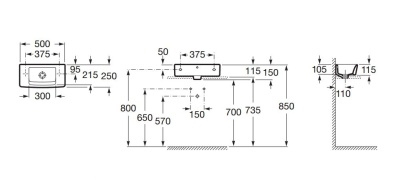 Раковина Roca Hall 50 325883000 Белая