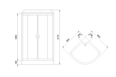 Душевая кабина Royal Bath НК RB90HK2-M-CH 90x90 с гидромассажем стекло матовое задняя стенка Белая Душевая кабина Royal Bath НК RB90HK2-M-CH 90x90 с гидромассажем стекло матовое задняя стенка Белая