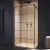 Душевая перегородка Radaway Modo New II Factory Walk-in 150 профиль Черный стекло прозрачное