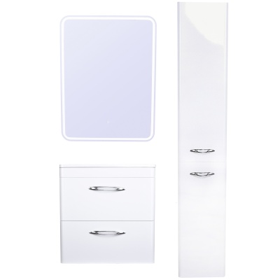 Тумба с раковиной Style Line Каре 80 СС-00002270 Люкс Plus подвесная Белый