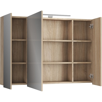 Зеркальный шкаф Diborg Lande 100 77.3107 Дуб