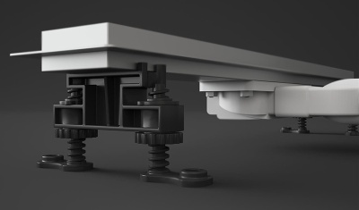 Линейный трап для душа Radaway RadаDrain Slim 95 для плитки 8-12 мм с решеткой SlimRain