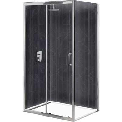 Душевой уголок BelBagno UNO-195-AH-1-120/90-C-Cr 120x90 профиль Хром стекло прозрачное