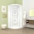 Душевая кабина Domani-Spa Elegance 90x90 DS01E99LACl10 с гидромассажем профиль Белый стекло прозрачное