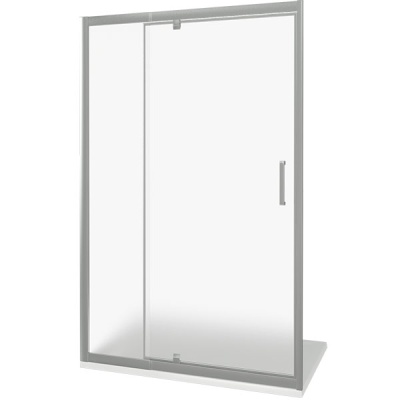 Душевая дверь в нишу Good Door Orion WTW-PD-140 140 профиль Хром стекло прозрачное