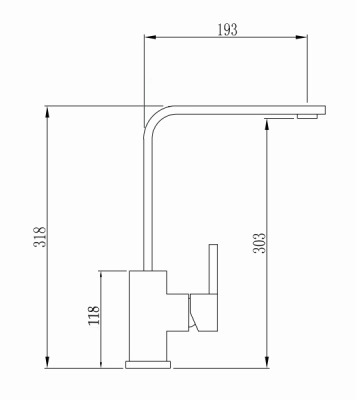 Смеситель для кухни Seaman Eco Glasgow SSN-3007 Сталь Смеситель для кухни Seaman Eco Glasgow SSN-3007 Сталь