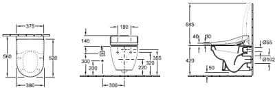 Унитаз Villeroy&Boch Omnia Architectura 56741001 подвесной без сиденья