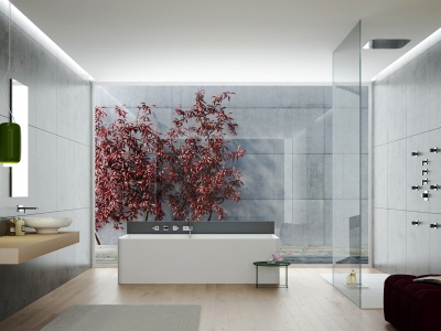 Смеситель для душа Webert Living LV971402560 Черный матовый