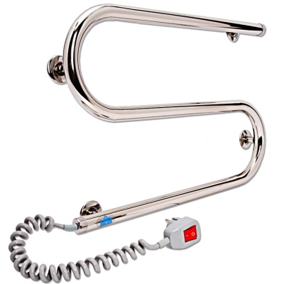 Электрический полотенцесушитель Laris S-образный 25 ПСЭ 33х50 Хром