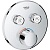 Смеситель для душа Grohe Grohtherm SmartControl 29145000 с термостатом Хром