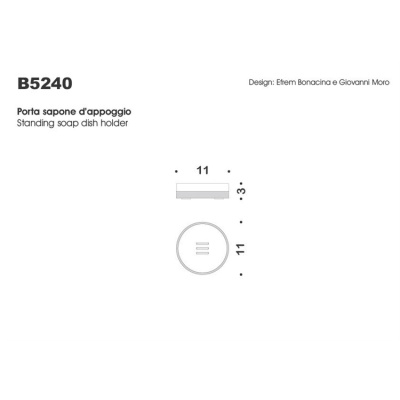 Мыльница Colombo Design Nordic B5240.0CR-CBO Белый, Хром