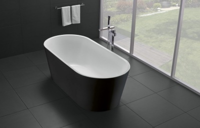 Акриловая ванна BelBagno BB71 Nero 170x80 Черная Белая