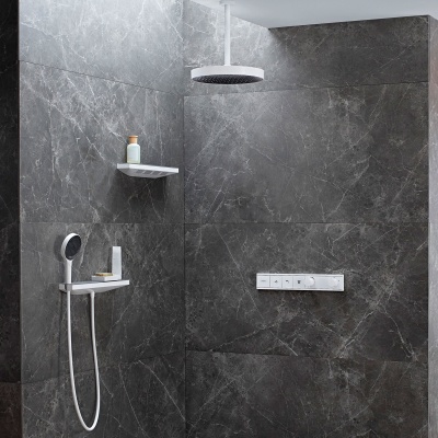 Боковой душ Hansgrohe Rainfinity 26243000 с полкой Хром