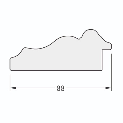 Зеркало Evoform Exclusive 106х76 Римское золото