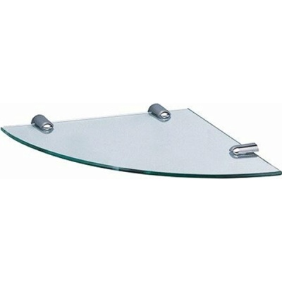 Стеклянная полка WasserKRAFT K-533 угловая Хром