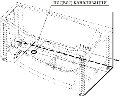 Акриловая ванна Radomir Vannesa Мэги 140х80 L 2-01-0-1-1-211 Белая без гидромассажа