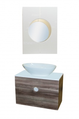 Тумба с раковиной Orange Sole 75 подвесная Белая