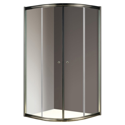 Душевой уголок Cezares Giubileo R2 100x100 GIUBILEO-R-2-100-SCORREVOLE-C-Br профиль Бронза стекло прозрачное