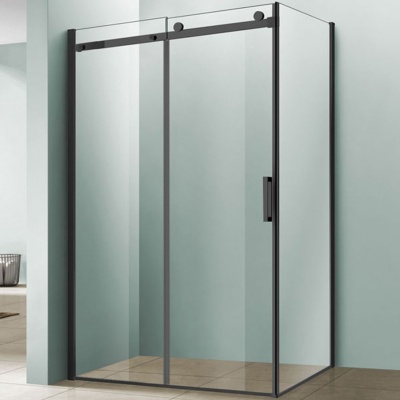 Душевой уголок Vincea Como 120х90 VSR-1C9012CLB профиль Черный стекло прозрачное