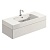 Тумба с раковиной Kerasan Cento 9154 подвесная белая глянцевая