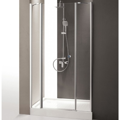 Душевая дверь в нишу Cezares TRIUMPH-D-B-13-30+60/50-C-Cr-L профиль Хром стекло прозрачное