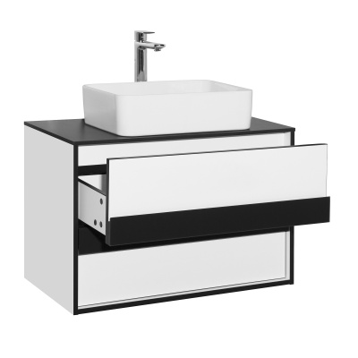 Тумба с раковиной Style Line Амстердам 80 ЛС-000010042 подвесная Белая матовая