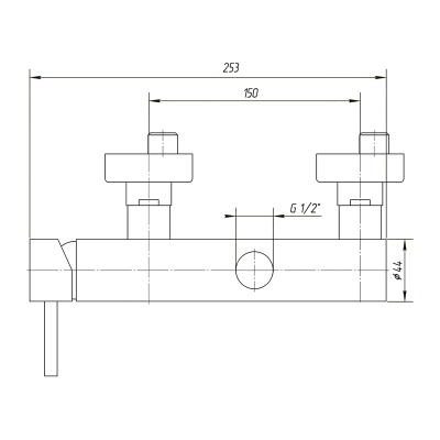 Смеситель для душа Migliore Fortis ML.FRT-5438.CR Хром