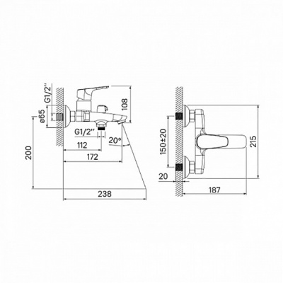 Смеситель для ванны Iddis Zodiac ZODSB02i02-P Хром