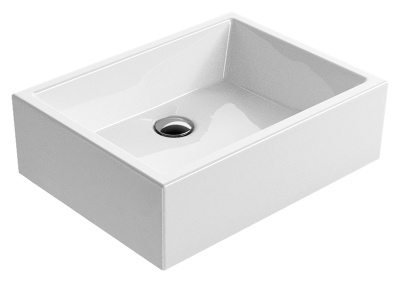 Раковина GSI Kube 50/T 8982011 белая