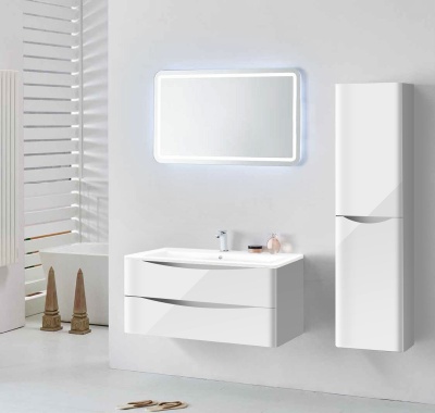 Тумба под раковину Vincea Roberta VMC-1R100LW подвесная L.White