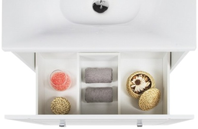 Тумба с раковиной Iddis Rise 70 подвесная Белая