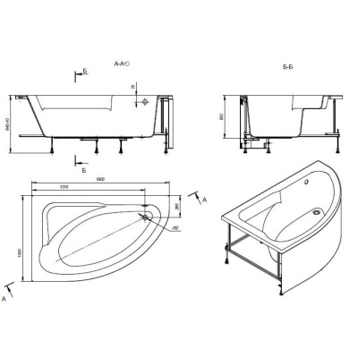 Акриловая ванна Roca Welna 160x100 ZRU9302998 R без гидромассажа