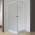 Душевой уголок Royal Bath HPD 90х90 RB 90 HPD-T без поддона профиль Белый стекло прозрачное