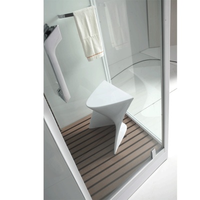 Душевая кабина Orans SR-89105S L white 120x90 с баней профиль Белый задние стенки Белые