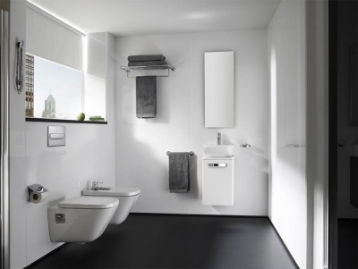 Тумба под раковину Roca The Gap 45 ZRU9302735 подвесная Белая матовая